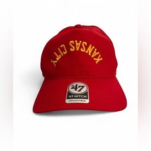 NWT KANSAS CITY CHIEFS UPSIDE DOWN '47 HITCH RF RELAXED FIT OS